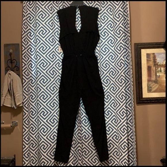 (L) Tasi Malibu ASHLEY Jumpsuit - Black‎ - Picture 7 of 9
